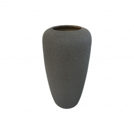 Dark Grey Textured Ceramic Vase