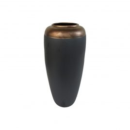 Smoky Black with Copper Edge Tone Vase