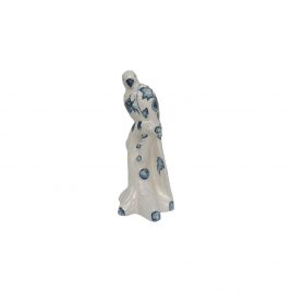 Blue & White Ceramic Parrot