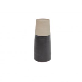Black Coffee Stonewear Vase (S)