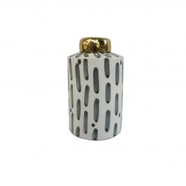 Ceramic Vase Gold Edge(M)