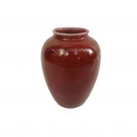 Red Ceramic Vase