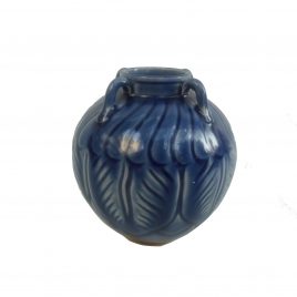 Co-blue Glazed Ceramic Vase