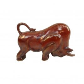 Red Ceramic Bull