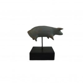 Metal Pig On Stand