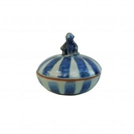 Monkey Stripe Ceramic Jewelry Box