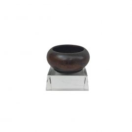 Antique Wooden Pot with Base