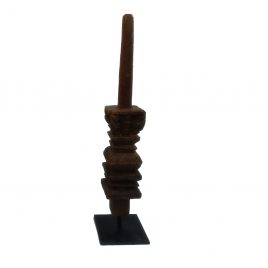 Antique Wooden Pole with base