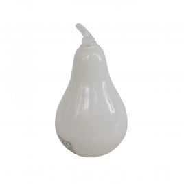 Handblown Glass-White Pear