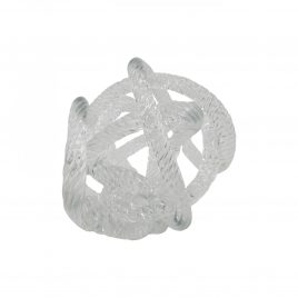 Glass Rope Knot Paperweigh