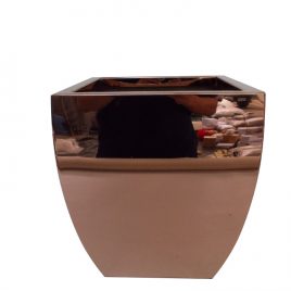 Metal Planter in Rose Gold (Large)