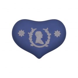 Wedgwood Jasperware Blue Duke Edinburgh 1953 Coronation Heart Boxes