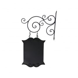 Classic wrought iron shop sign