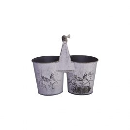 Vintage French Galvanized Bucket (Small)