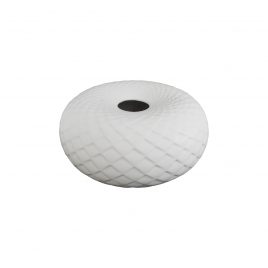 White Textured Ceramic Vase