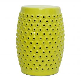 Bubble Butter Ceramic Drum Stool