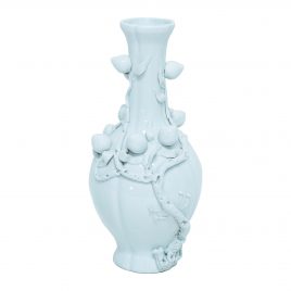 White Calabash Ceramic Vase
