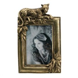 Gold Leopard Photo Frame