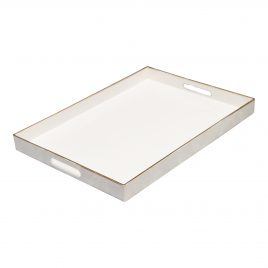 Mimosa White Rectangle Tray