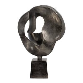 Abstract Modernist Sculpture (Smoke Black) – รูปปั้นตกแต่งบ้าน