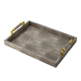 Textured Rectangular Tray w/ Handle