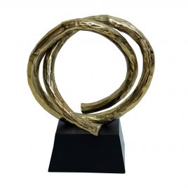 Entwined Sculpture On Black Stand