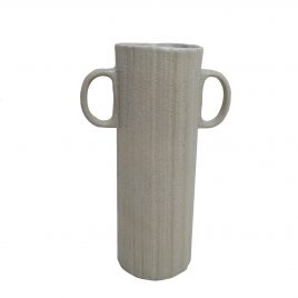 Alva Handcrafted Ceramic Vase – แจกันเซรามิกสีขาว