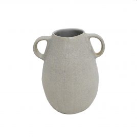 Alva Handcrafted Ceramic Vase – แจกันเซรามิกสีขาว