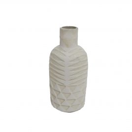 Alva Handcrafted Ceramic Vase – แจกันเซรามิกสีขาว