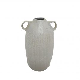 Alva Handcrafted Ceramic Vase – แจกันเซรามิกสีขาว