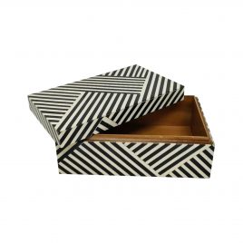 Bone & Resin Decor Box (L) – กล่องจัดเก็บของอเนกประสงค์