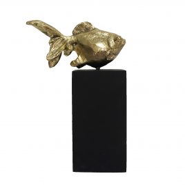 Bronze Goldfish on Stand – ปลาทองตั้งโชว์