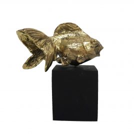Bronze Goldfish on Stand – ปลาทองตั้งโชว์
