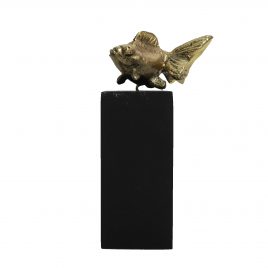 Bronze Goldfish on Stand – ปลาทองตั้งโชว์