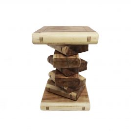 Brown Wooden Books Stack (XL) – หนังสือไม้ตั้งโชว์
