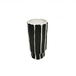 Ceramic Vase Black & White (M) – แจกันเซรามิกสีขาวดำ