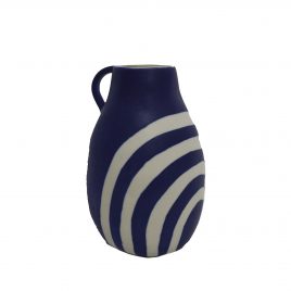 Dachi Handcrafted Ceramic Vase – แจกันเซรามิกสีน้ำเงินขาว