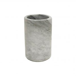 Round Marble Toothbrush Holder (White) – แก้วหินอ่อนสีขาว