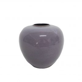 Lilac Glazed Handcrafted Ceramic Vase – แจกันเซรามิกสีม่วง