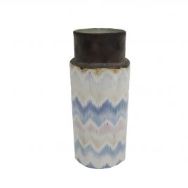 Morandi Handcrafted Ceramic Vase – แจกันเซรามิกสีฟ้าขาว