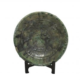 Moroccan Tamagroute Green Plate (S) – จานเซรามิกสีเขียวสำหรับตั้งโชว์