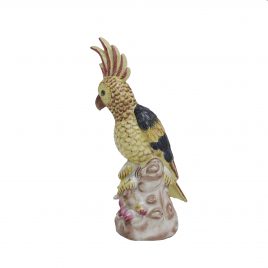 Yellow Blue Porcelain Parrot – นกแก้วเซรามิก