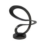 C&C Home Abstract Modernist Sculpture Smoke Black รูปปั้นแต่งบ้าน