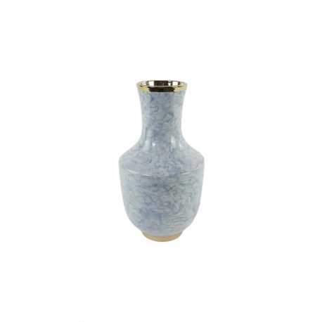 Blue Wave Ceramic Vase