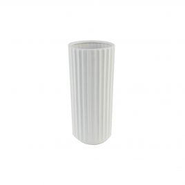 Bonny Ribbed White Vase – แจกันตกแต่งบ้าน