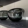 C&C Home Smoked Black Modern Glass Vase แจกันแต่งบ้าน