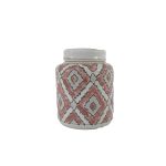 C&C Home Coral Diamond Ginger Jar (S) โหลแต่งบ้าน