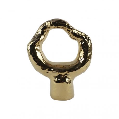 Gold Circular Ceramic Abstract