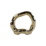 C&C Home Gold Circular Ceramic Abstract รูปปั้นแต่งบ้าน