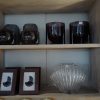 C&C Home Oceana Shell Glass Vase on shelf - แจกันแต่งบ้าน
